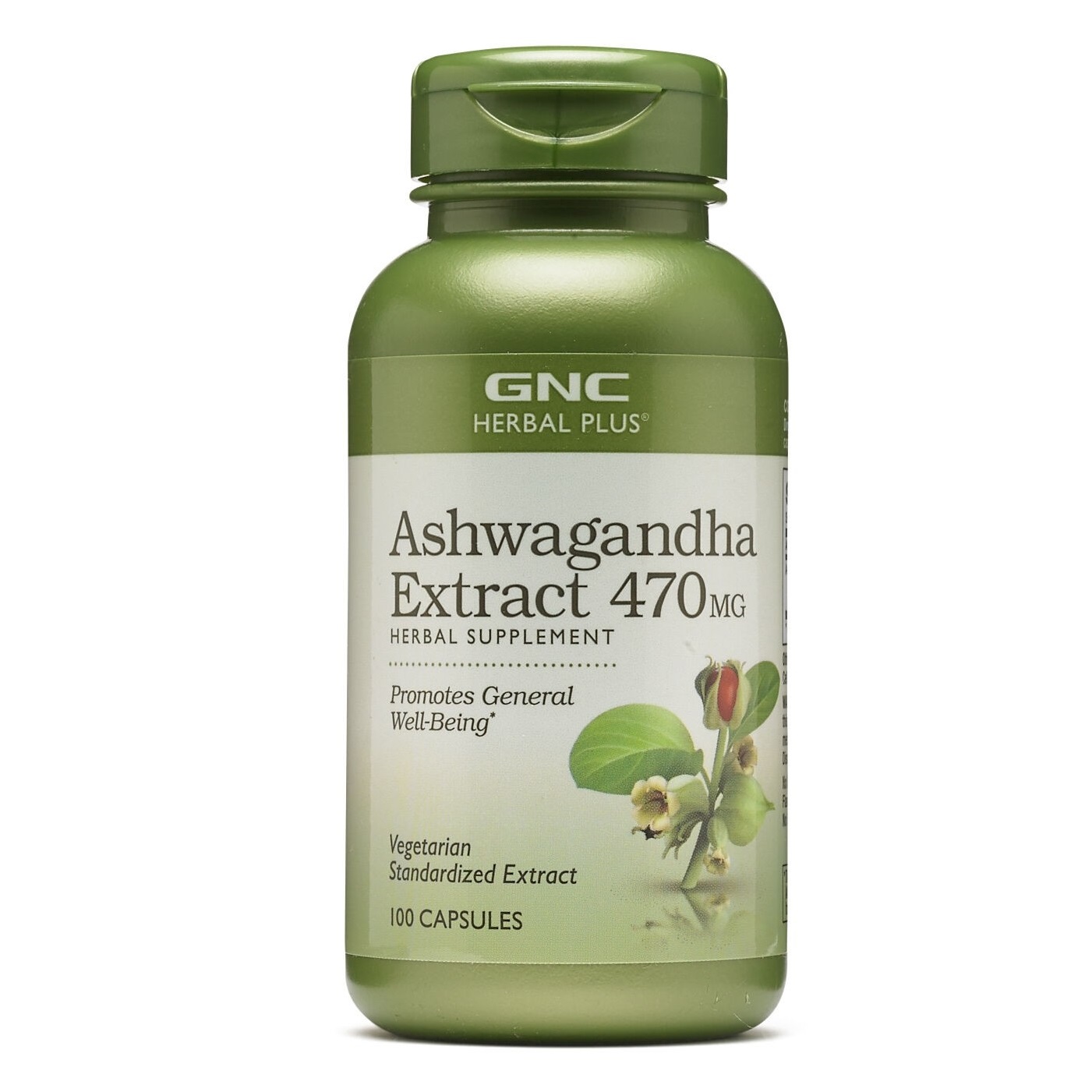 Ashwagandha Extract 470 mg, 100 capsule, GNC