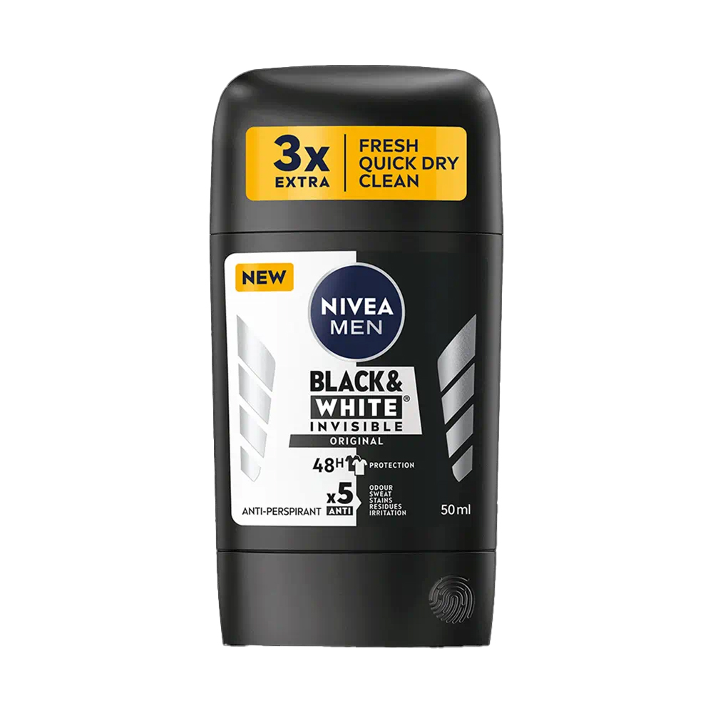 Deodorant Stick pentru barbati B&W Power, 50 ml, Nivea Men