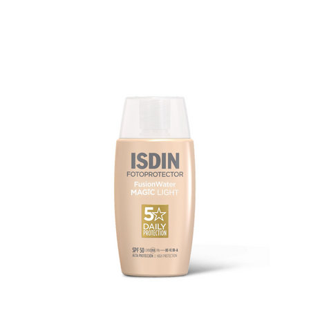 Crema de protectie solara SPF50 Fotoprotector Fusion Water Color, Light, 50 ml, Isdin