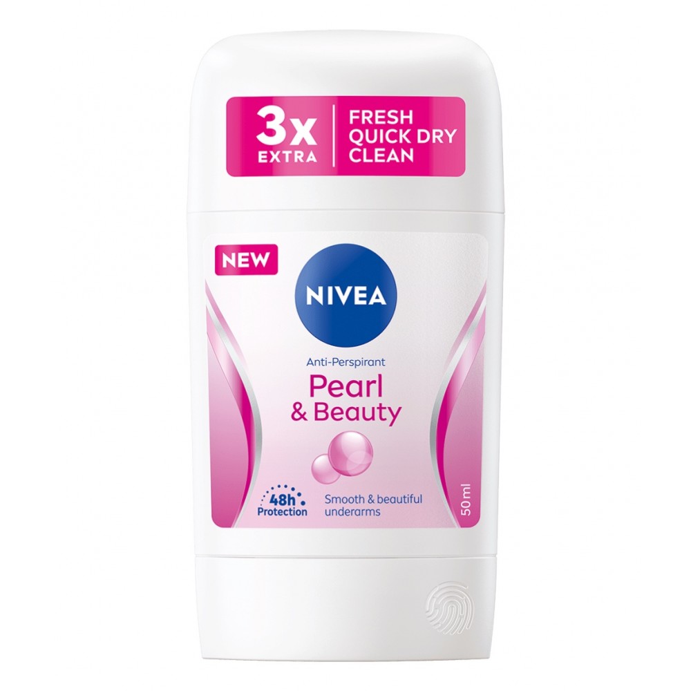 Deodorant Stick pentru femei Pearl & Beauty, 50 ml, Nivea