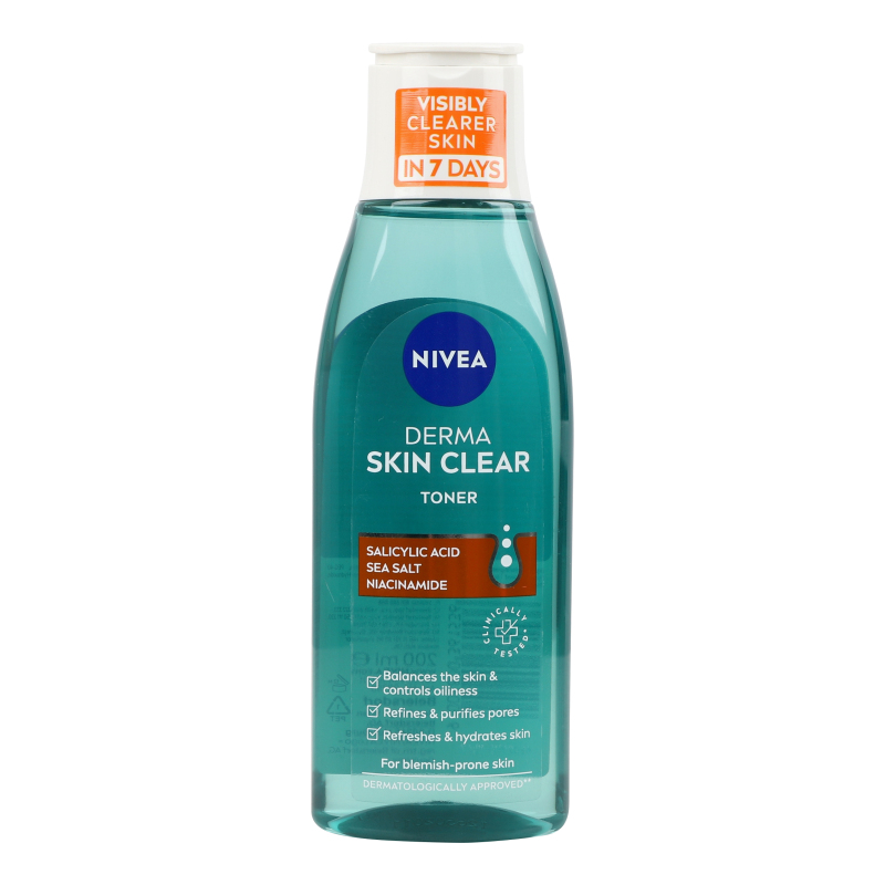 Toner pentru ten acneic Derma Skin Clear, 200 ml, Nivea