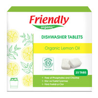 Detergent de vase automat, 18 g x 25 tablete, Friendly Organic