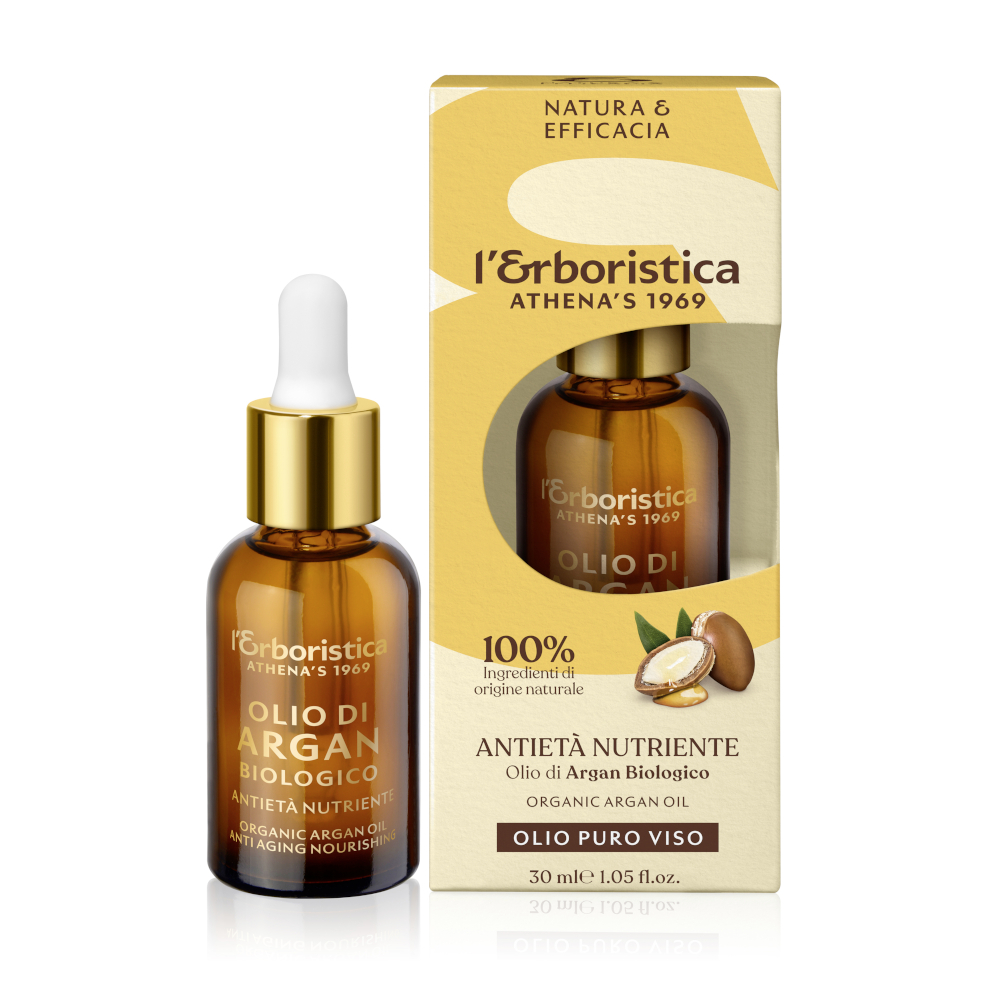 Ulei biologic de argan 100% natural pentru ten, 30 ml, L'Erboristica