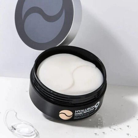 Plasturi pentru ochi cu acid hyaluronic, peptide si benon negru, 60 bucati, Medi-Peel 565877