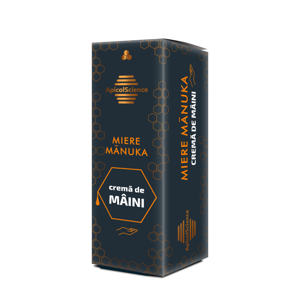 Crema de maini cu miere Manuka, 50 ml, Apicol Science