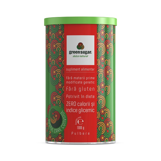 Indulcitor pulbere, Green Sugar, 1000 gr, Remedia