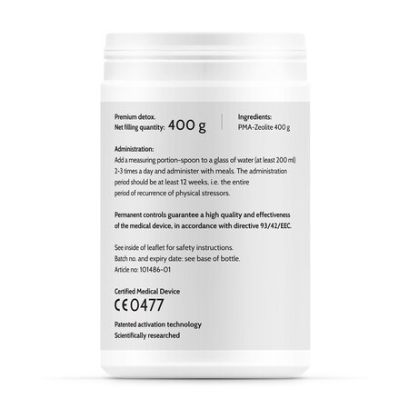 Pulbere Zeolit Spectrum, 400 g, Novo Biomedics 726243