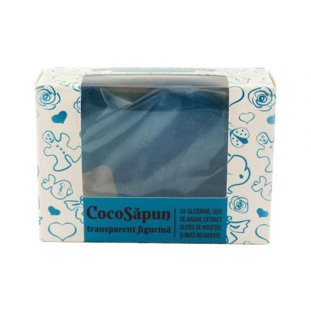 CocoSapun transparent figurine cu argan, musetel si note relaxante, 50 g, Verre de Nature 566061