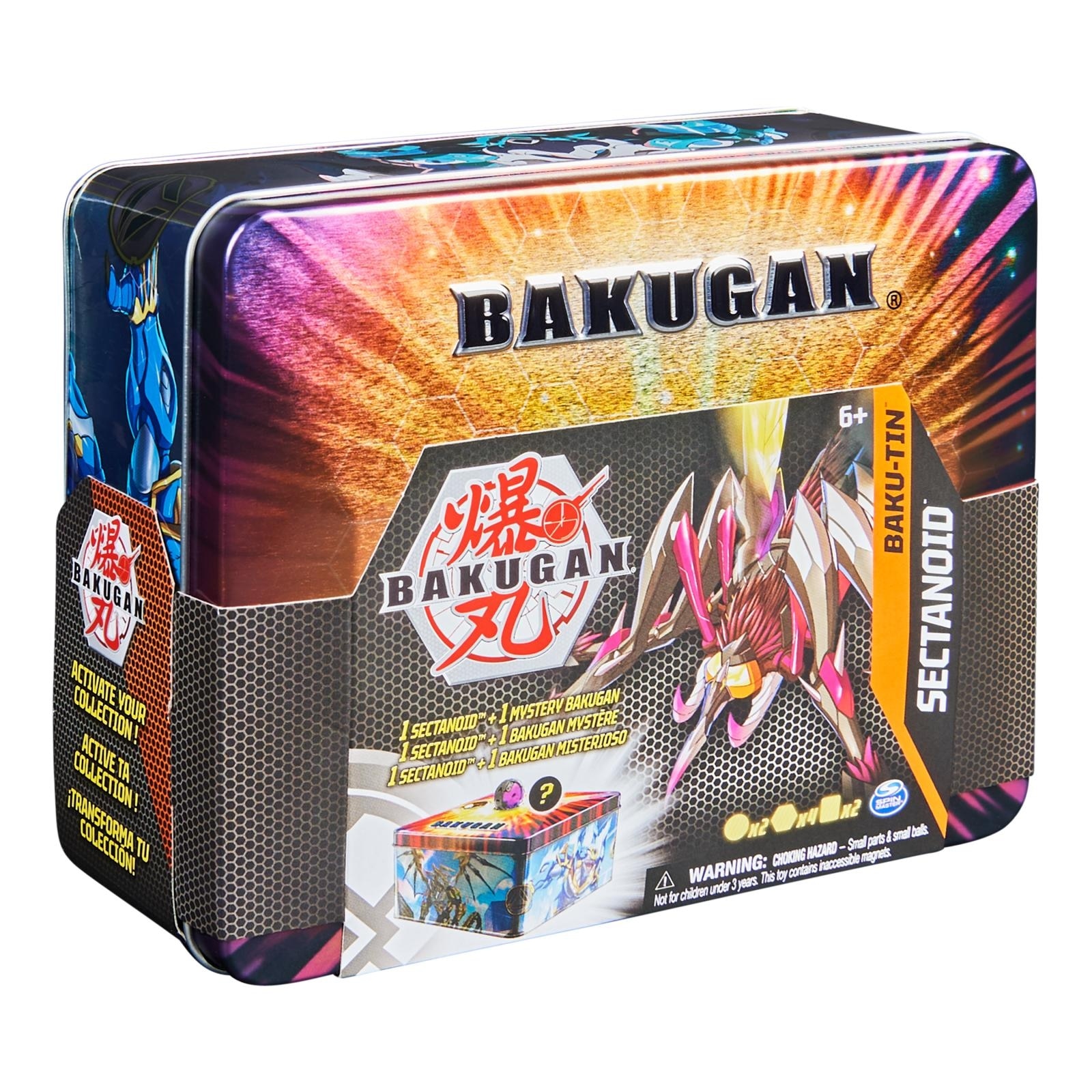 Set S4 Baku-Tin in cutie de tabla, Bakugan