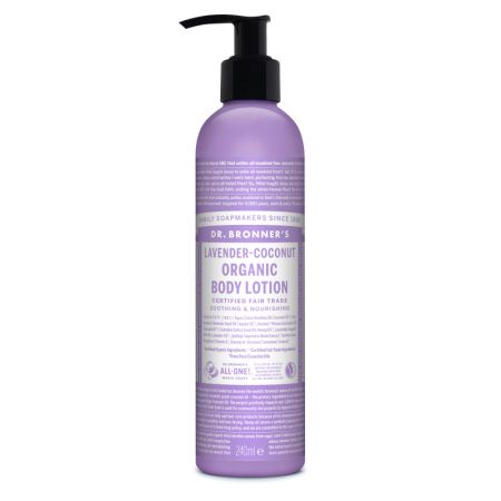 Lotiune pentru corp si maini cu lavanda si cocos, 240 ml, Dr. Bronner's