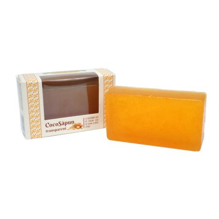 CocoSapun transparent figurine cu argan, susan si note citrice 