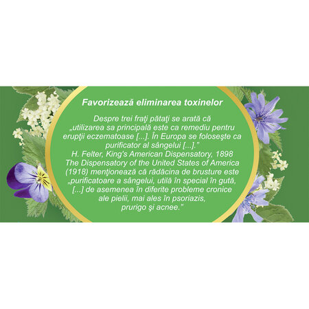Ceai detoxifiant, 20 plicuri, Fares 722295