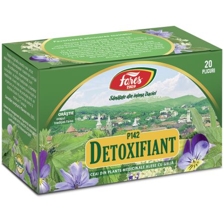 Ceai detoxifiant, 20 plicuri, Fares