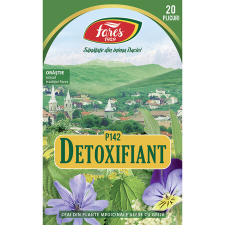Ceai detoxifiant, 20 plicuri, Fares 722294