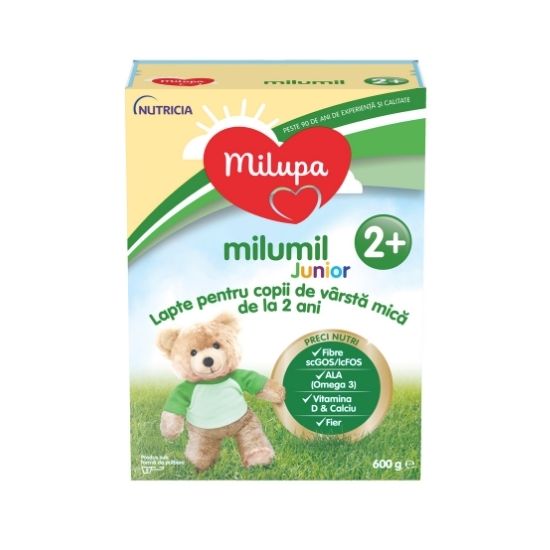 Formula de lapte Milumil Junior, +2 ani, 600 g, Milupa