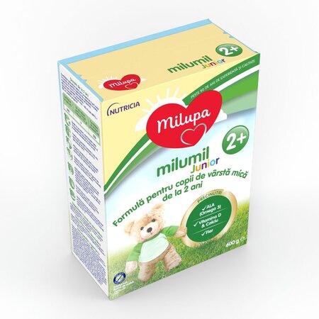 Formula de lapte Milumil Junior, +2 ani, 600 g, Milupa 753524