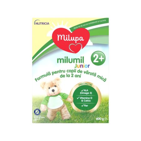 Formula de lapte Milumil Junior, +2 ani, 600 g, Milupa