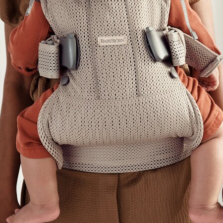 Marsupiu pentru copii One Air 3D Mesh, 0-3 ani, Gray Beige, BabyBjorn 566219