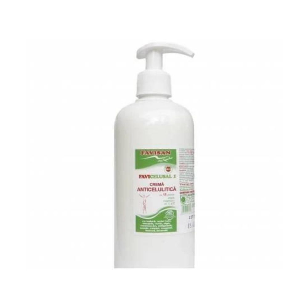 Crema anticelulitica cu 11 plante Favicelusal, 500 ml, Favisan