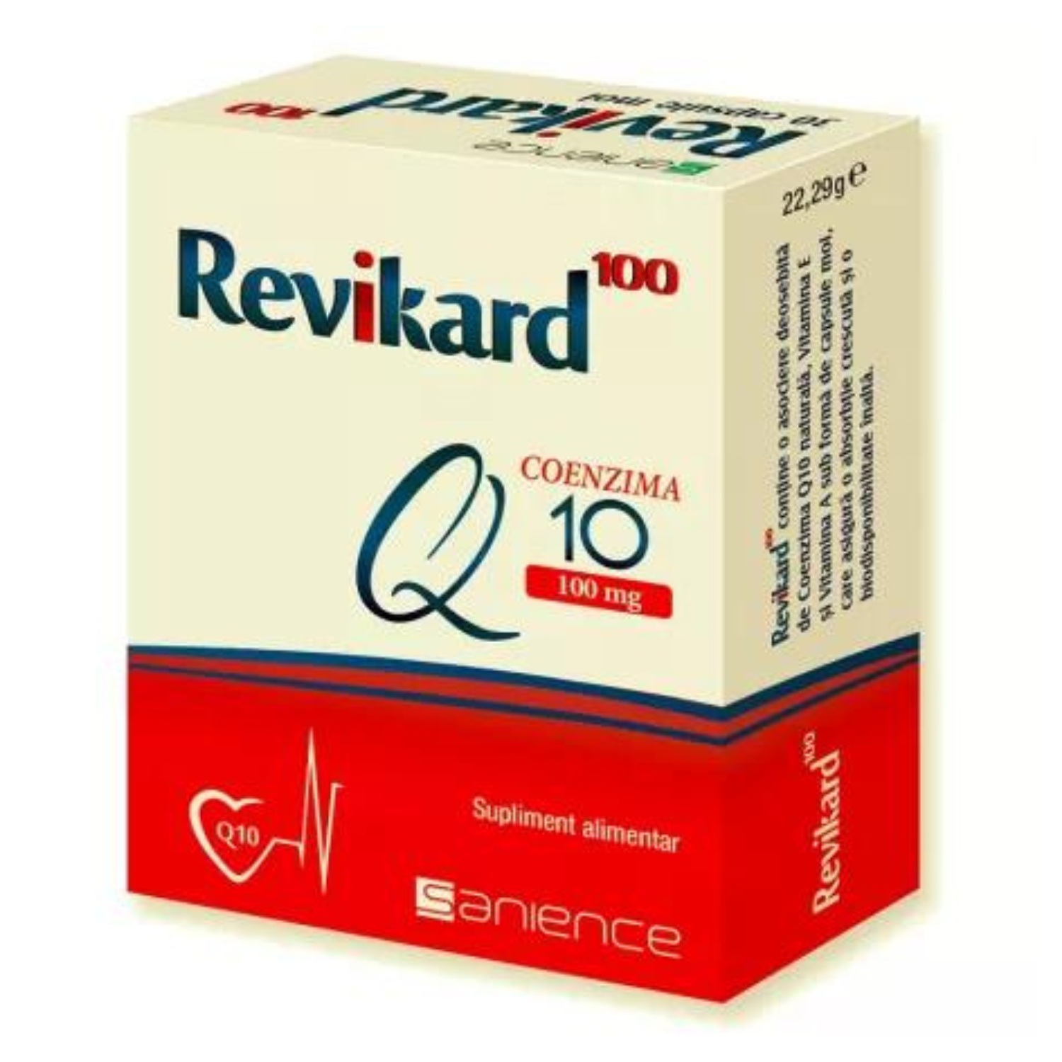 Revikard cu coenzima Q10 100mg, 30 capsule, Sanience