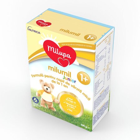 Formula de lapte Milumil Junior, 1 an+, 600 g, Milupa 753510