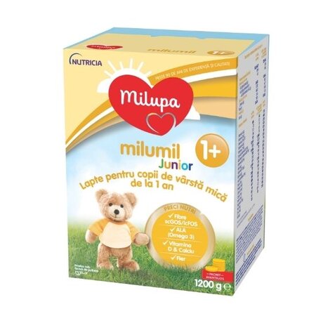 Formula de lapte  Milumil Junior, +1 an, 1200 g, Milupa 458406