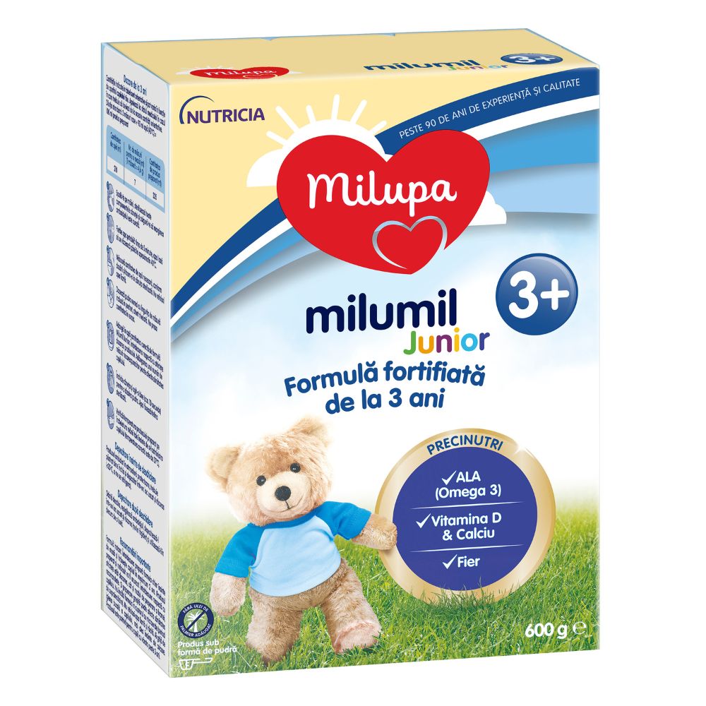 Formula de lapte Milumil Junior, +3 ani, 600 g, Milupa