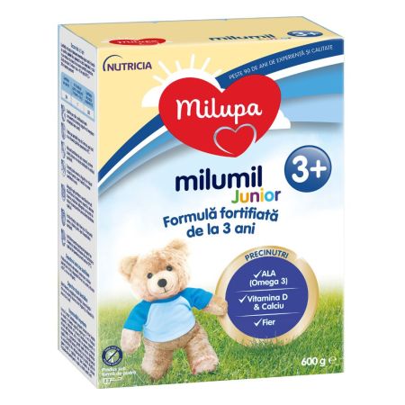 Formula de lapte Milumil Junior, +3 ani, 600 g, Milupa