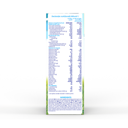 Lapte formula de inceput Milumil, 0-6 luni, 600 g, Milupa 689446