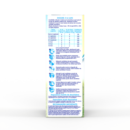Lapte formula de inceput Milumil, 0-6 luni, 600 g, Milupa 689445