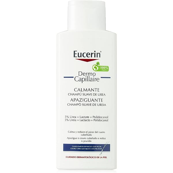 Sampon pentru par si scalp uscat cu 5 % Uree DermoCapillaire, 250 ml, Eucerin