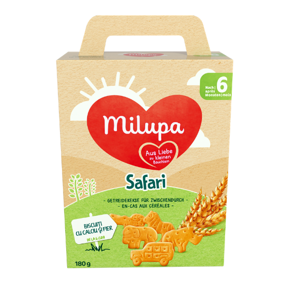 Biscuiti Safari, +6 luni, 180 g, Milupa