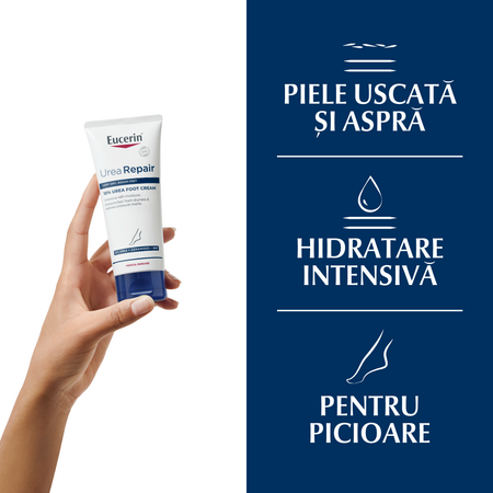 Crema de picioare cu Uree 10 % UreaRepair Plus, 100 ml, Eucerin 712857