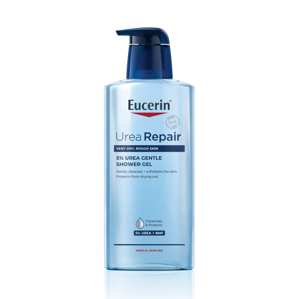 Gel de dus reparator cu 5% Uree UreaRepair Plus, 400 ml, Eucerin