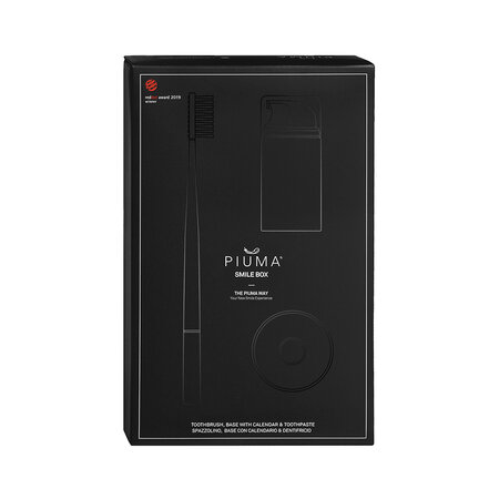 Periuta de dinti soft Asphalt Grey + Pasta de dinti Pure White 75 ml, Piuma 566559