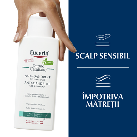 Sampon gel crema impotriva matretii DermoCapillaire, Eucerin 712785