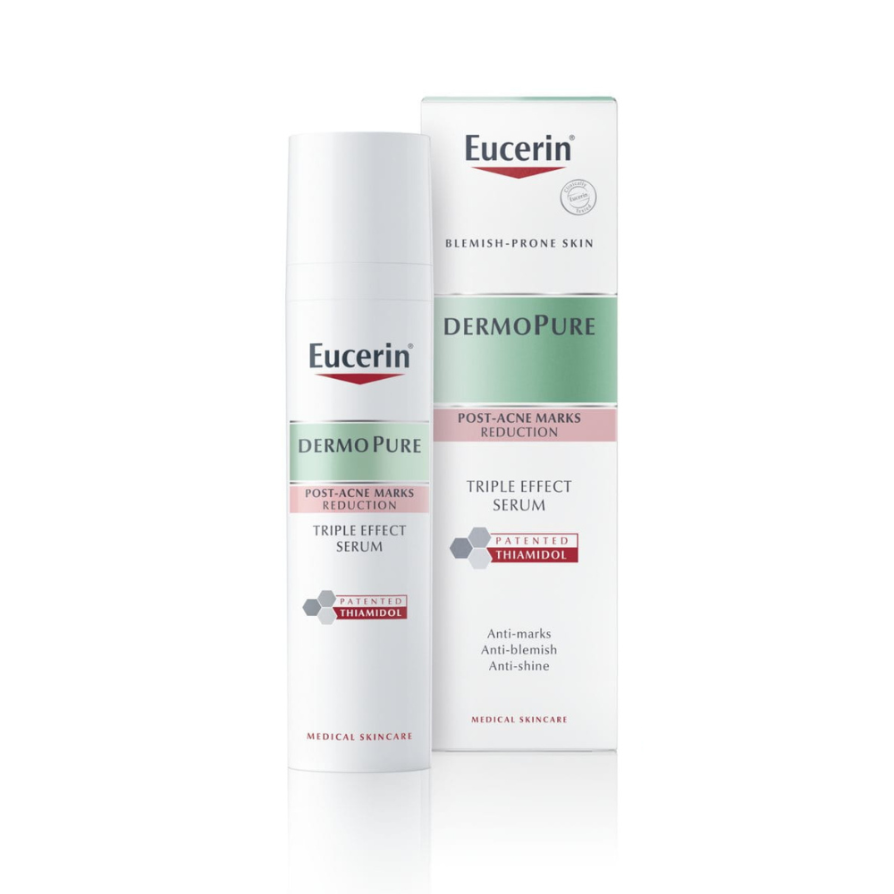 Ser cu efect triplu DermoPure, 40 ml, Eucerin