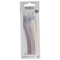Trimmer colorat pentru sprancene si par facial, 3 bucati, Parsa