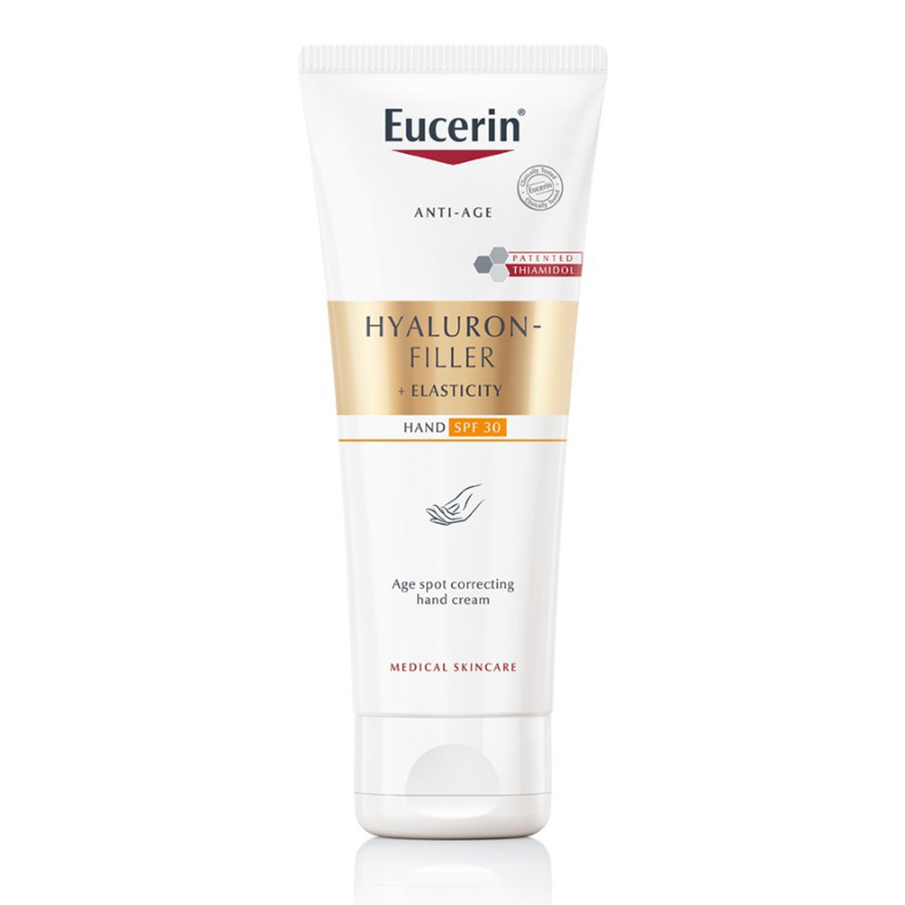Crema de maini corectoare  SPF30 Hyaluron Filler + Elasticity, 75 ml, Eucerin