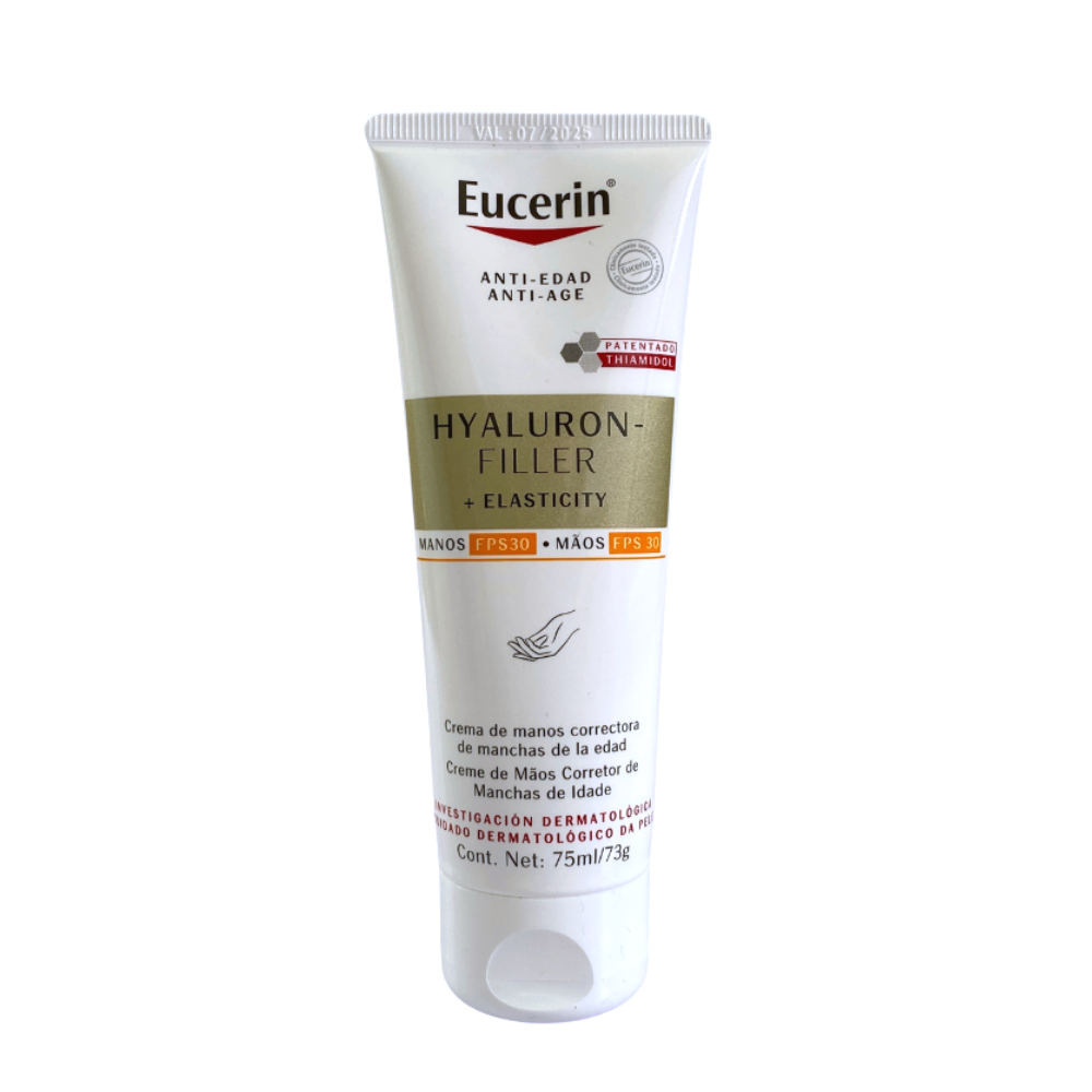 Crema de maini impotriva petelor pigmentare Hyaluron Filler + Elasticity, 75 ml, Eucerin