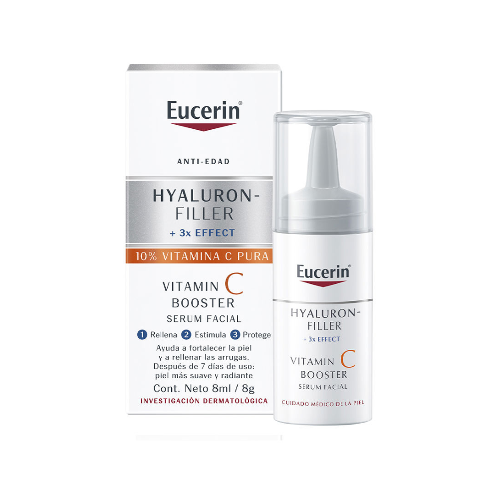 Booster cu vitamina C cu efect triplu anti-imbatranire Hyaluron Filler, 8 ml, Eucerin