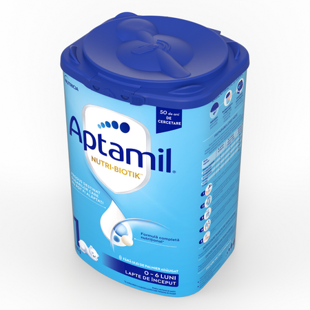 Lapte praf Nutri-Biotik 1, 0-6 luni, 800 g, Aptamil 689475