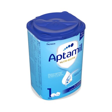 Lapte praf Nutri-Biotik 1, 0-6 luni, 800 g, Aptamil 816700
