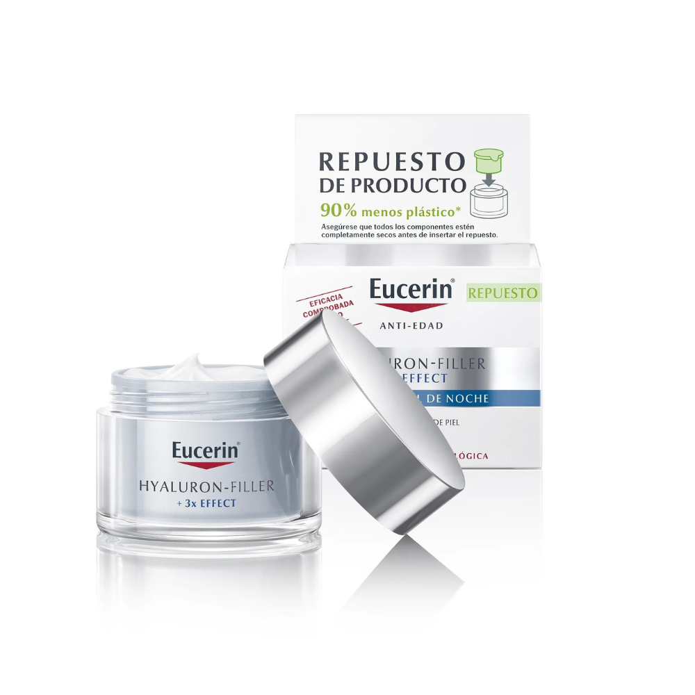 Rezerva Crema de noapte cu efect triplu anti-imbatranire Hyaluron Filler, 50 ml, Eucerin