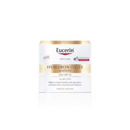 Crema de zi SPF15 Hyaluron Filler Elasticity, 50 ml, Eucerin 712894