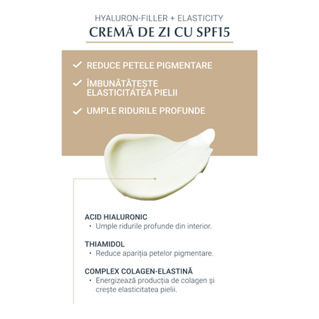 Crema de zi SPF15 Hyaluron Filler Elasticity, 50 ml, Eucerin 712900