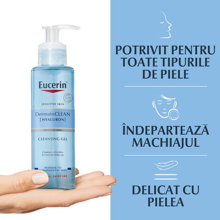 Gel de curatare DermatoClean, 200 ml, Eucerin 712905
