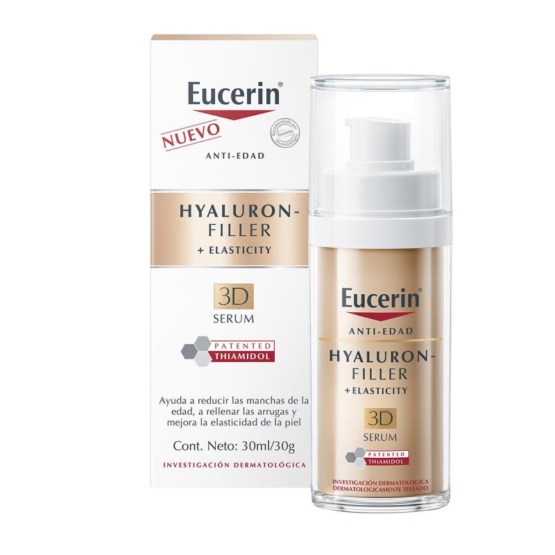 Ser 3D impotriva ridurilor Hyaluron Filler + Elasticity, 30 ml, Eucerin