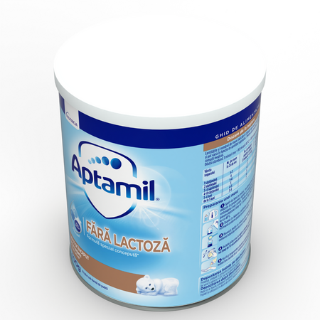 Lapte praf fara lactoza, 0 luni+, 400 g, Aptamil 689531