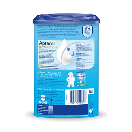 Lapte praf Nutri-Biotik 2+, 2-3 ani, 800 g, Aptamil 536389